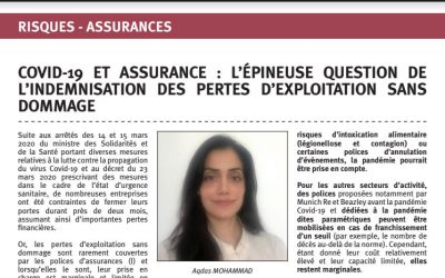 Covid-19 et indemnisation des pertes d’exploitation